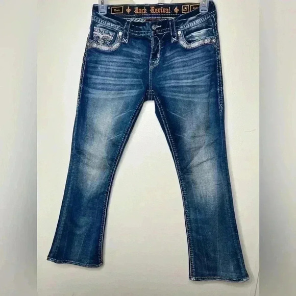 Rock Revival Thais Easy Boot Jeans Size 27 - Picture 1 of 5